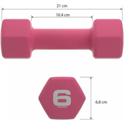 Pair of Hex Dumbbells 6 LBS